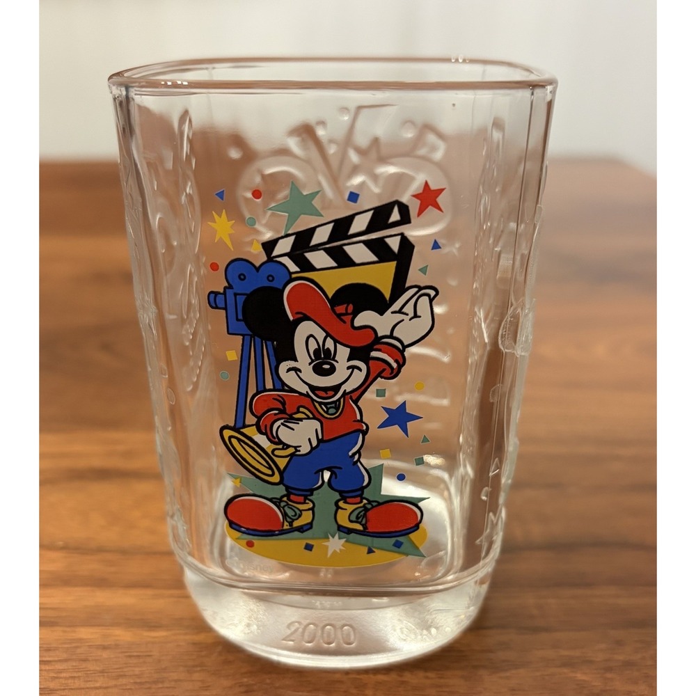 2000 Walt Disney Studios McDonalds Celebration Mickey Mouse Glass
